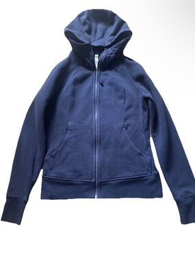 lululemon athletica Scuba Hoodie Full Zip Womens Navy Hoodie Jacket size 10